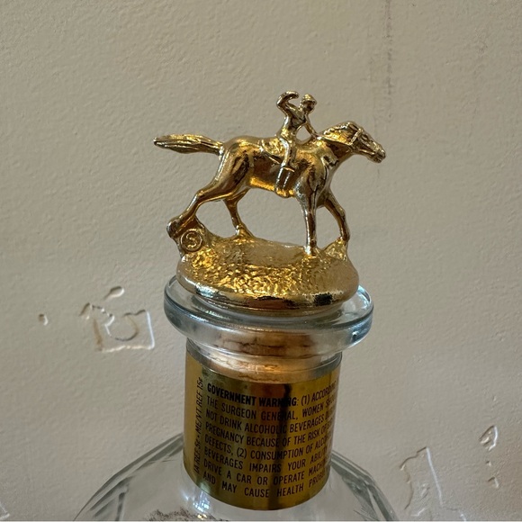 Empty Blantons Gold Bourbon Whiskey Bottle “S” - Picture 8 of 14